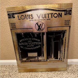 Louis Vuitton Store Print Canvas Decor